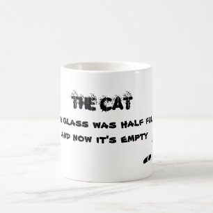 Mug Demi-Verre Plein Vide - Chat