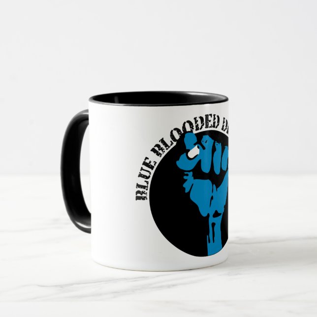 Mug démocrate de sang bleu (Devant gauche)