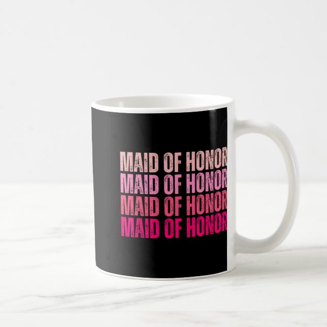 Mug Demoiselle d'Honneur Bride Squad Je Fais Équipe Ro (Droite)