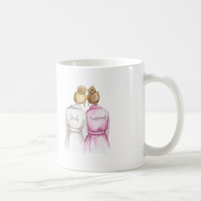 Mug Demoiselle d'honneur ? Domestique blonde de blonde (Droite)