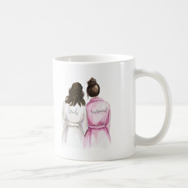 Mug Demoiselle d'honneur ? Domestique onduleuse de Br (Droite)