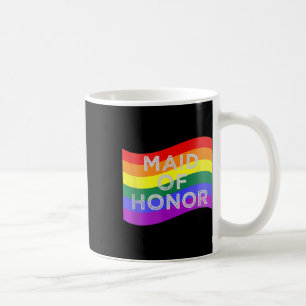 Mug Demoiselle d'honneur Gay Pride Drapeau Arc-en-ciel