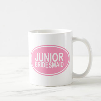 Mug Demoiselle d'honneur junior épousant le rose ovale