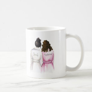 Mug Demoiselle d'honneur ? Le Br noir de jeune mariée