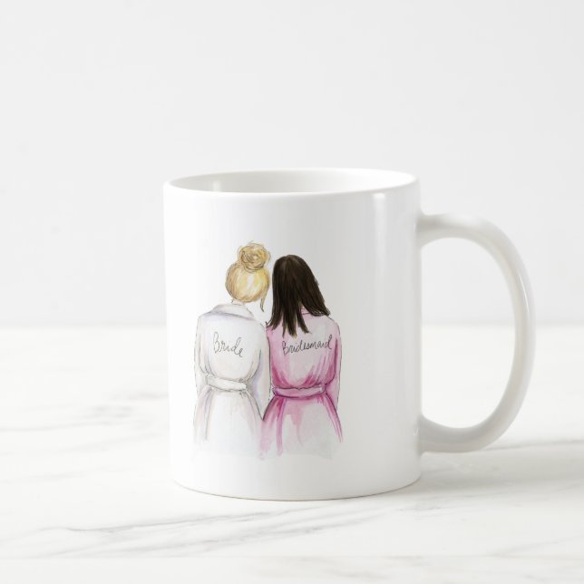 Mug Demoiselle d'honneur ? Longue domestique de petit (Droite)