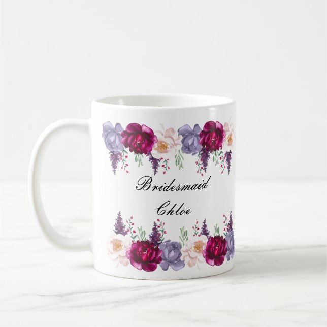 mug demoiselle d'honneur, mug de mariée (Gauche)