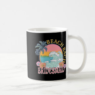 Mug Demoiselle d'honneur Plage Bach Mariée Équipe Rétr
