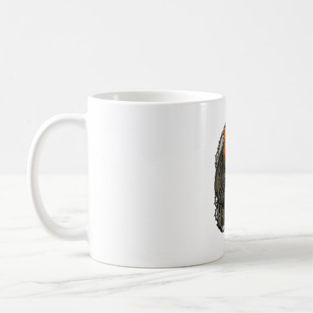 Mug Démon de Halloween Couronne de Nonne Ailes Lune Or (Gauche)