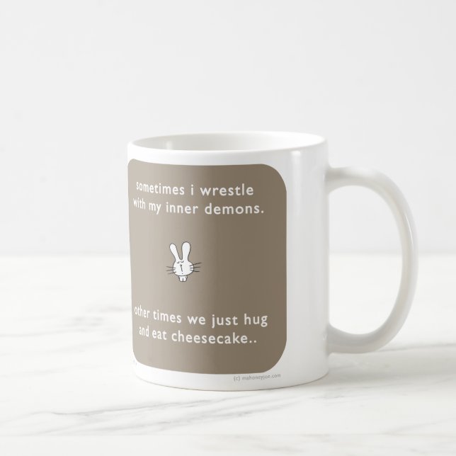 Mug Démons intérieurs de gâteau au fromage de lapin (Droite)