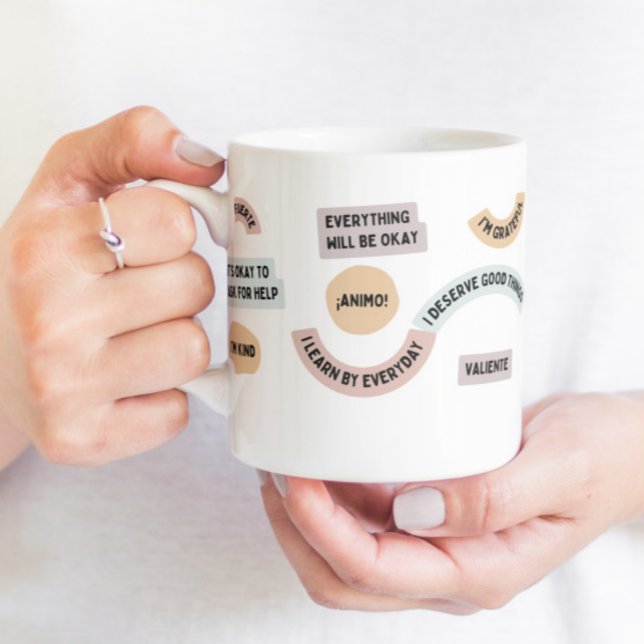 Mug d'encouragement Sip Confiance et la positivité (Créateur téléchargé)