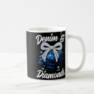 Mug Denim et diamants courbent le glamour de la mode w