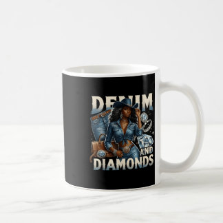 Mug Denim Et Diamants Melanin Africain Swag Cowgirls W