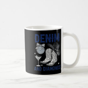 Mug Denim Et Diamants Western Femmes Bottes Jeans Rodé