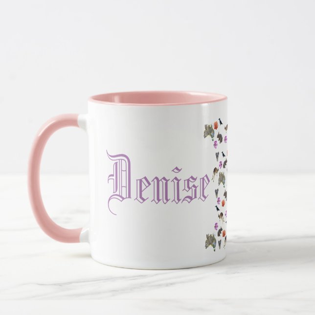 Mug Denise, Nom Logo Avec Australian Wildlife, (Gauche)