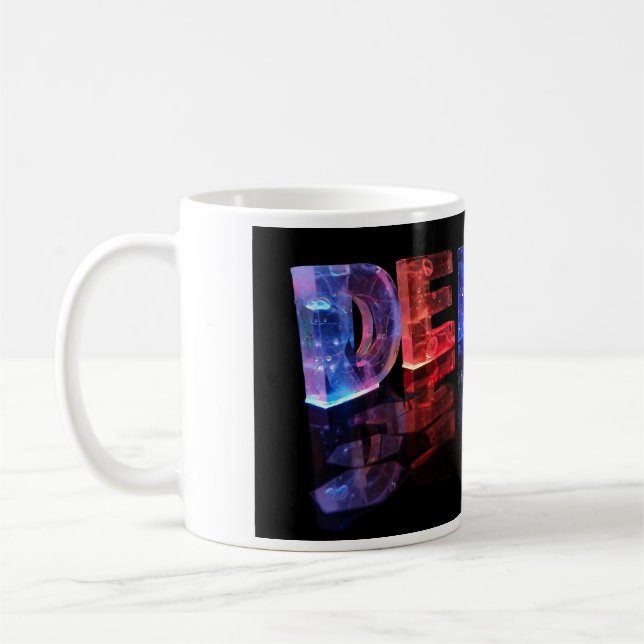 Mug Denise nommée dans 3D s'allume (la photographie) (Gauche)