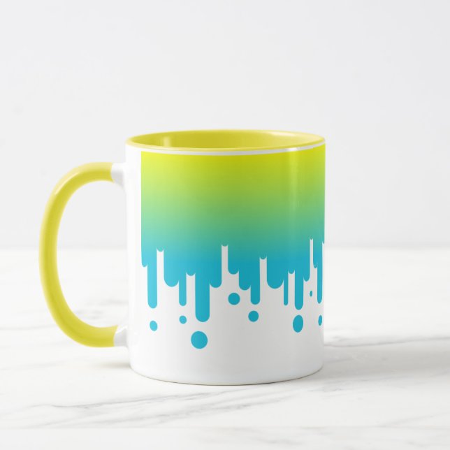 Mug Dénivelé jaune et vert (Gauche)