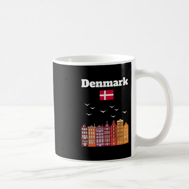 Mug Denmark Vacation Lover Travel Souvenir Danish Flag (Droite)