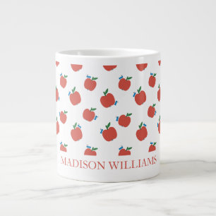 Mug d'enseignant personnalisé   Motif Red Apple