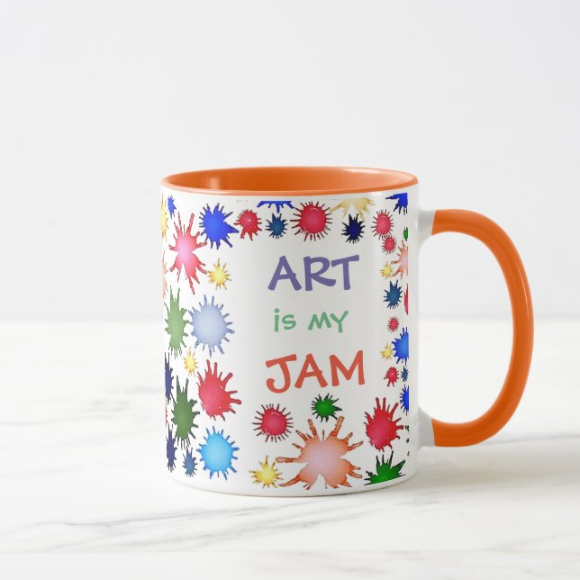 Mug d'enseignantes d'art, jambe d'art, cadeau à un (Droite)