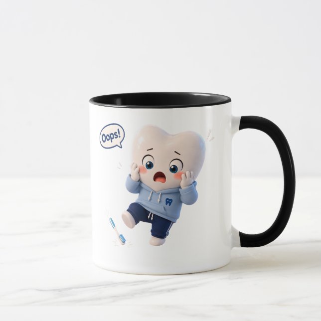 Mug Dentaire Drôle Personnage Dent Mignon (Droite)