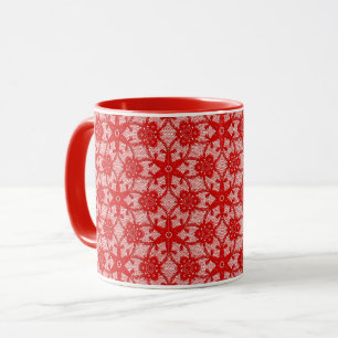 Mug Dentelle antique - Rouge bâton à lèvres