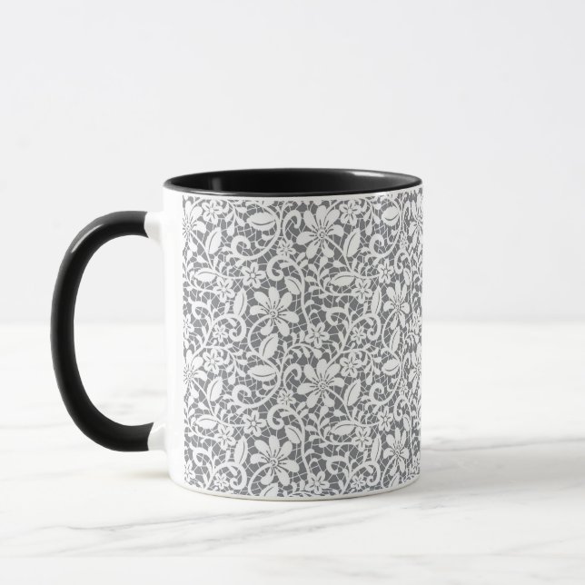 Mug Dentelle blanche 1 (Gauche)