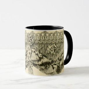 Mug Dentelle de goût antique apparence tribale motif v