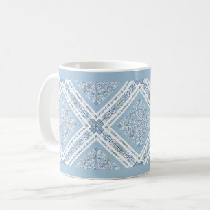 Mug Dentelle en céramique bleu clair
