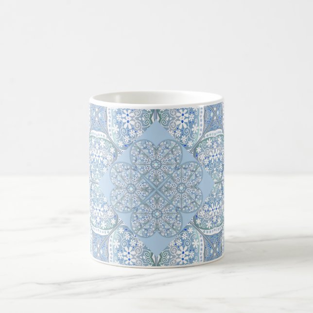 Mug Dentelle en céramique bleu clair (Centre)