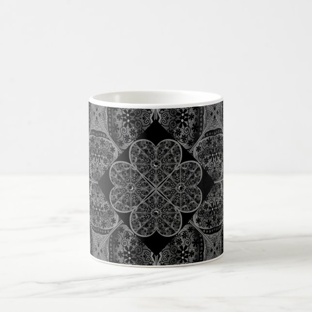 Mug Dentelle en céramique Noir (Centre)