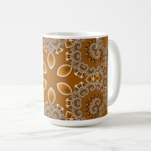 Mug Dentelle Fractale Caramel
