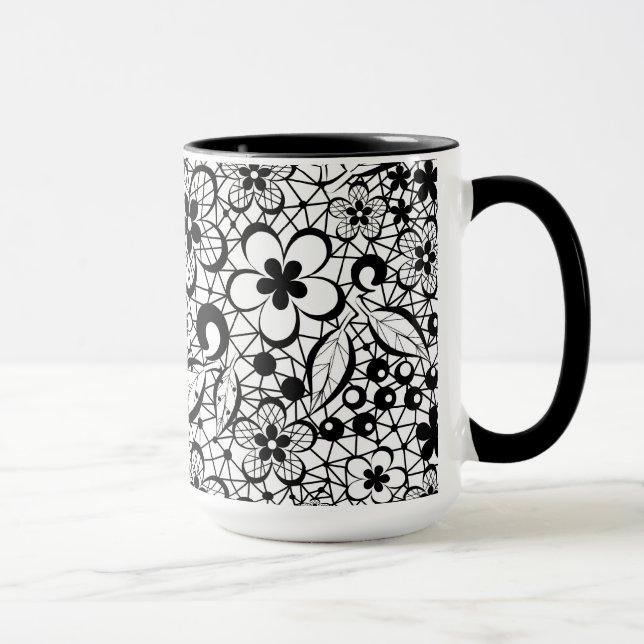 Mug Dentelle noire (Droite)