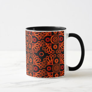 Mug dentelle rouge