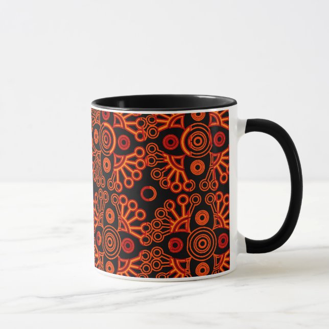 Mug dentelle rouge (Droite)