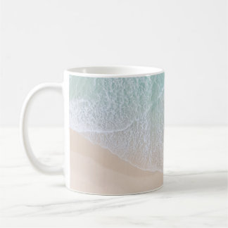 Mug Dentelle verte et blanche Sable et mer