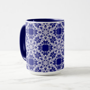 Mug dentelle victorienne fleurie.
