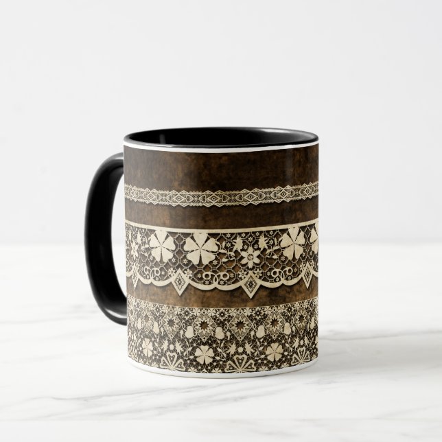 Mug Dentelle vintage (Devant gauche)