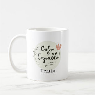 Mug Dentiste calme et compétent - Remerciement personn