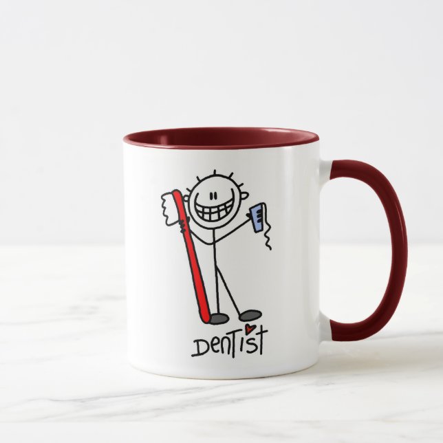 Mug Dentiste de la figure Stick (Droite)