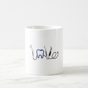 Mug Dentiste Dents Dental Love Tooth Love Funny Gift