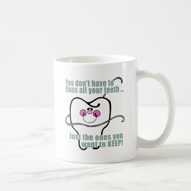 Mug Dentiste et hygiéniste dentaire drôles (Droite)
