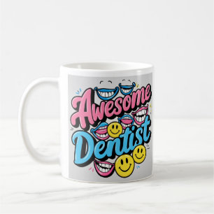 Mug dentiste génial merci, cadeau de sourire