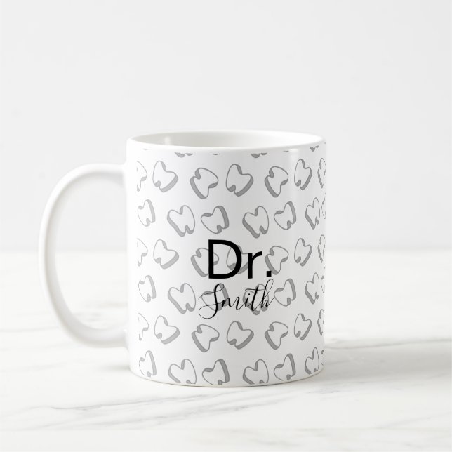 Mug Dentiste Hygiéniste Adjoint dentaire Cute Toth (Gauche)