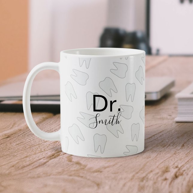 Mug Dentiste Hygiéniste Dental Assistant Motif dentair (Créateur téléchargé)