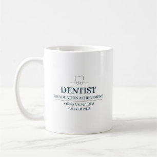 Mug Dentiste Nom personnalisé depuis année