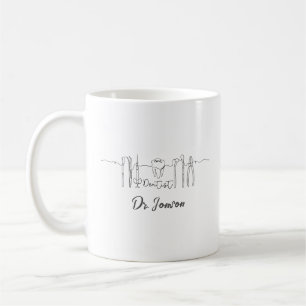 Mug Dentiste personnalisé   Nom personnalisé   Dentist