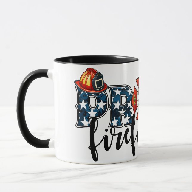 Mug Département des pompiers fier – Pompiers patriotes (Gauche)