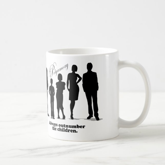 Mug Dépassez toujours les enfants - Polyamory (Droite)