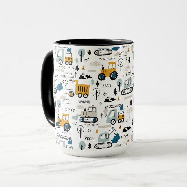 Mug Déplaçons le Motif de véhicule (Devant gauche)