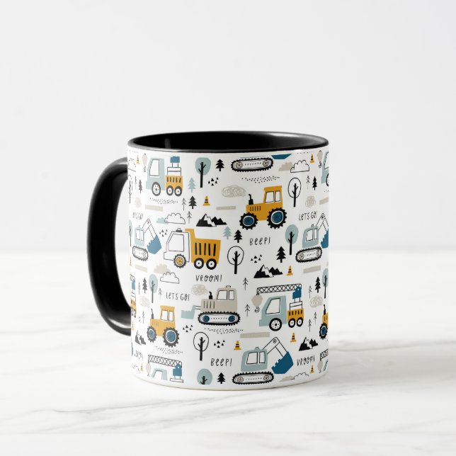 Mug Déplaçons le Motif de véhicule (Devant gauche)